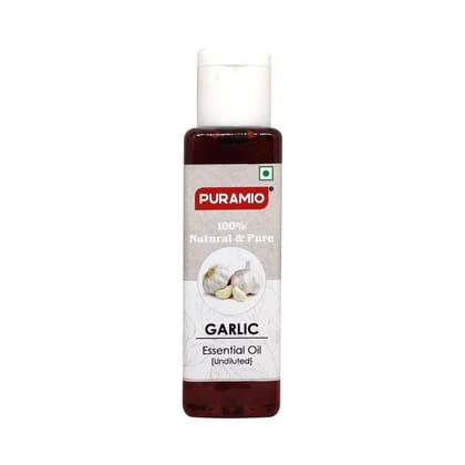 Puramio Garlic Essential Oil (Undiluted) 100% Natural & Pure, Helps Reduce Dandruff, Acne & Wrinkles, 30 ml