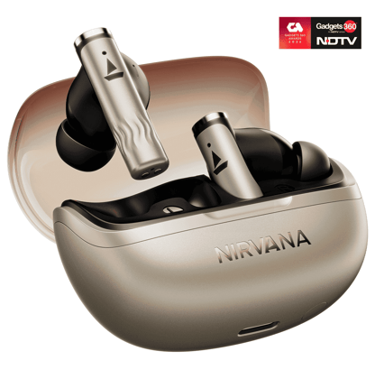 boAt Nirvana Zenith Pro | Wireless Earbuds with Spatial Audio, 80H Playback & 50dB Hybrid Adaptive ANC "Awarded Best TWS by Gadgets 360" boAt Nirvana Zenith Pro | Wireless Earbuds with Spatial Audio, 80H Playback & 50dB Hybrid Adaptive ANC "Awarded Best 