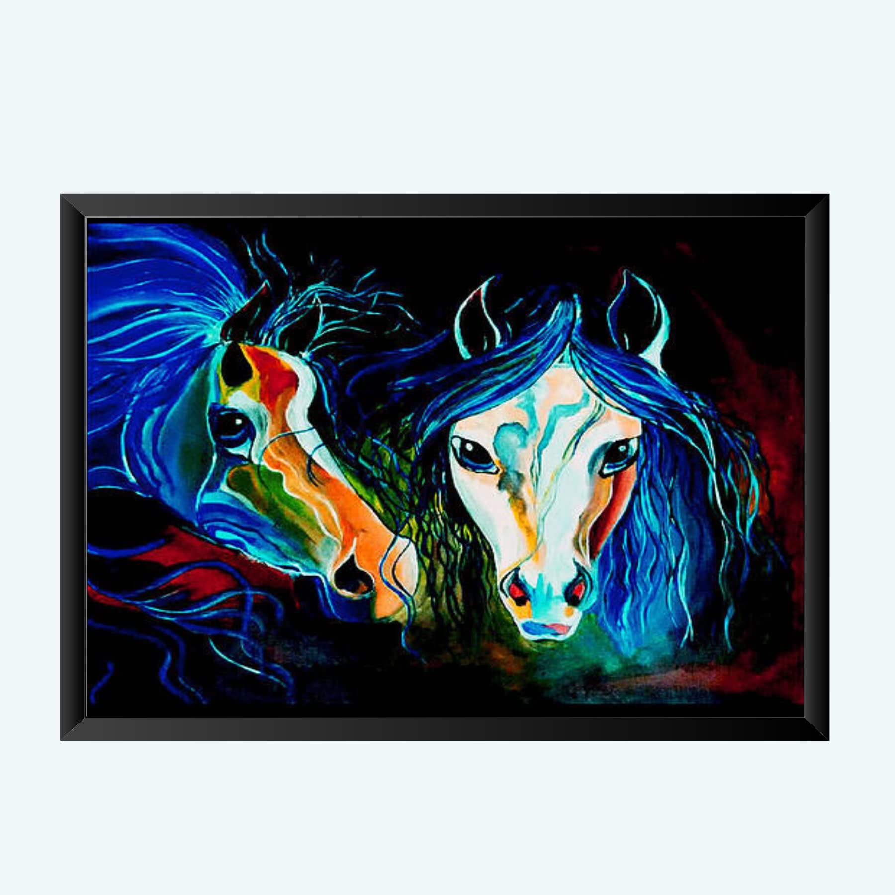 NOKKES Digital art painting with Photo Frame Home Bedroom Living room office Photo Frame Size 8X12 In_16