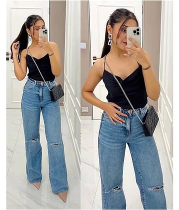 9x denims - Blue Denim Regular Fit Women's Jeans ( Pack of 1 )