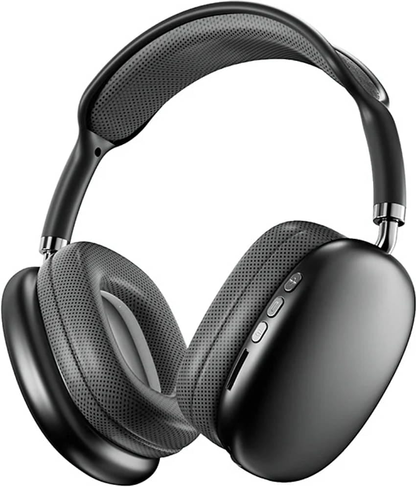 Neo P9 Bluetooth Bluetooth Headphone On Ear 2 Hours Playback Active Noise cancellation IPX4(Splash & Sweat Proof) Black