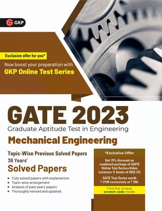 GATE 2023 : Mechanical Engineering - 36 Years' Topic-wise Previous Solved Papers By GKP