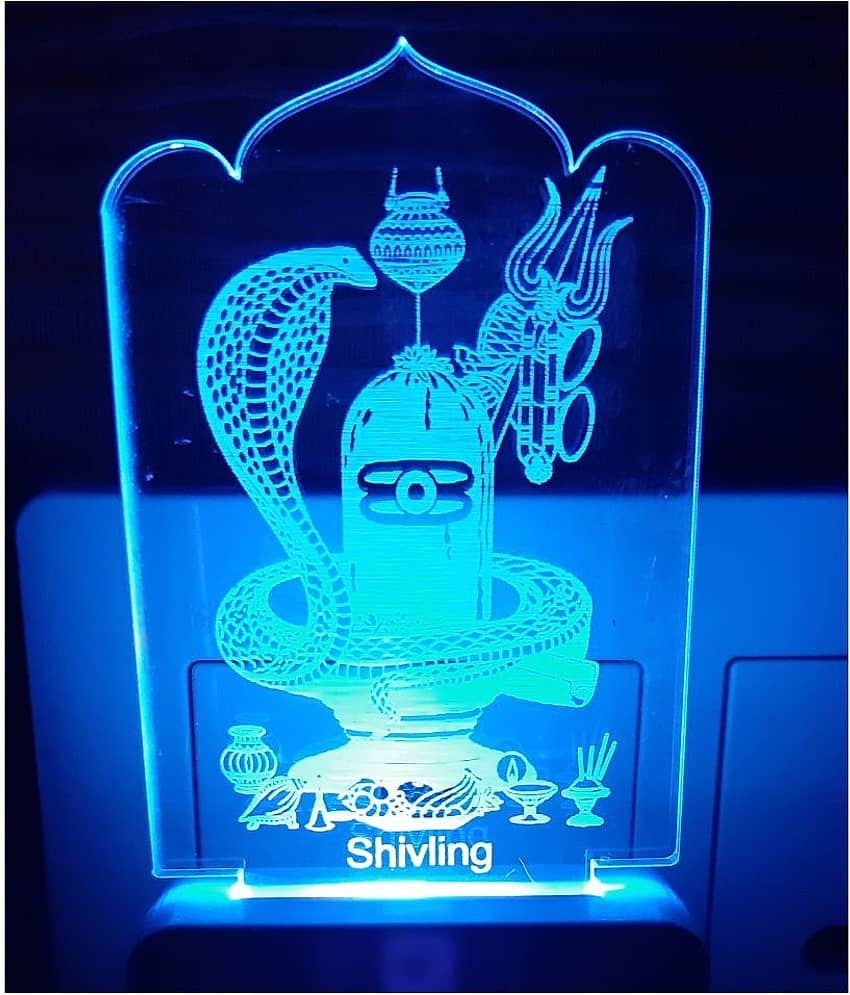 SUPER AJANTA E044 SHIVLING Night Lamp Multi - Pack of 1