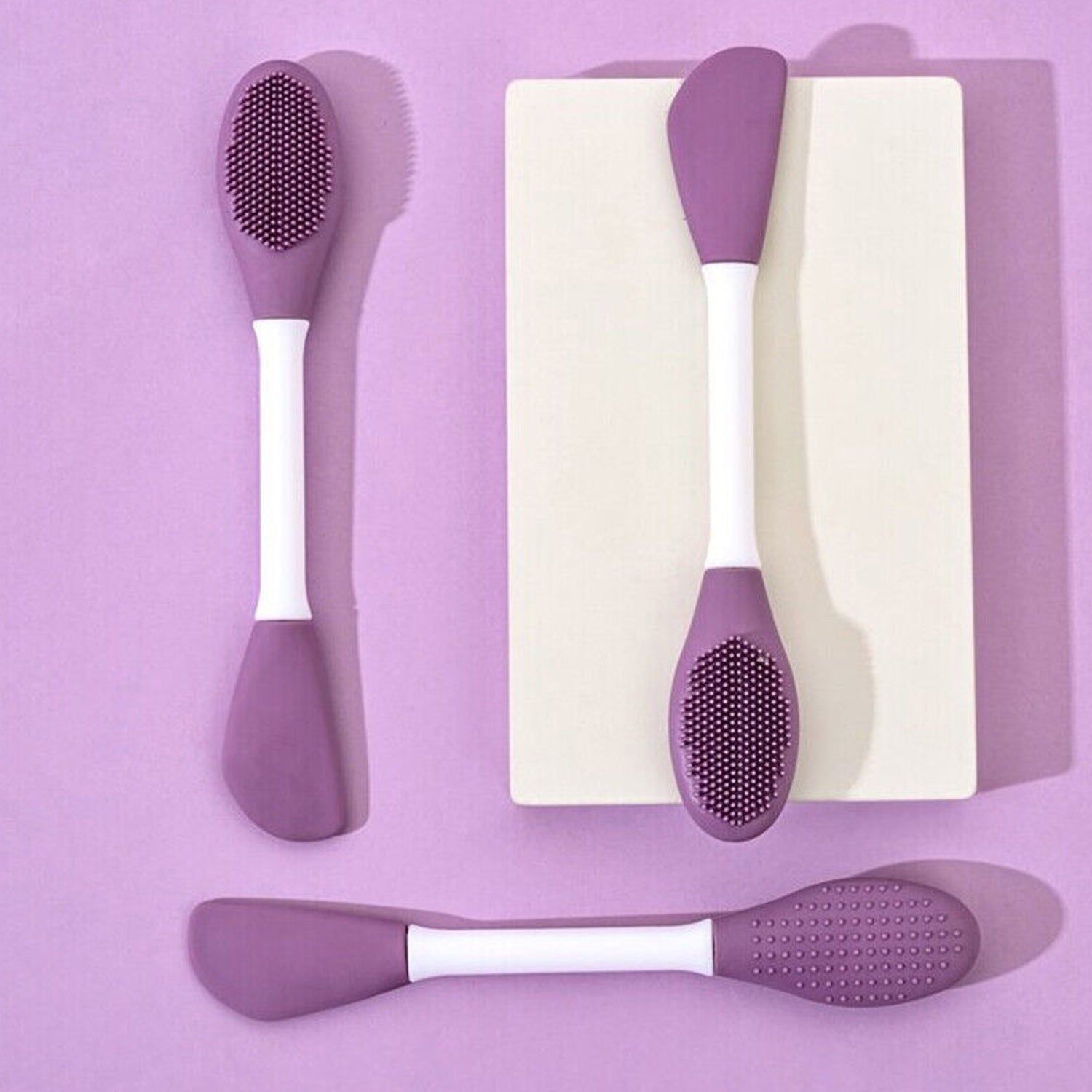 Your Brand Double-Headed Silicone Mask Brush for Skincare