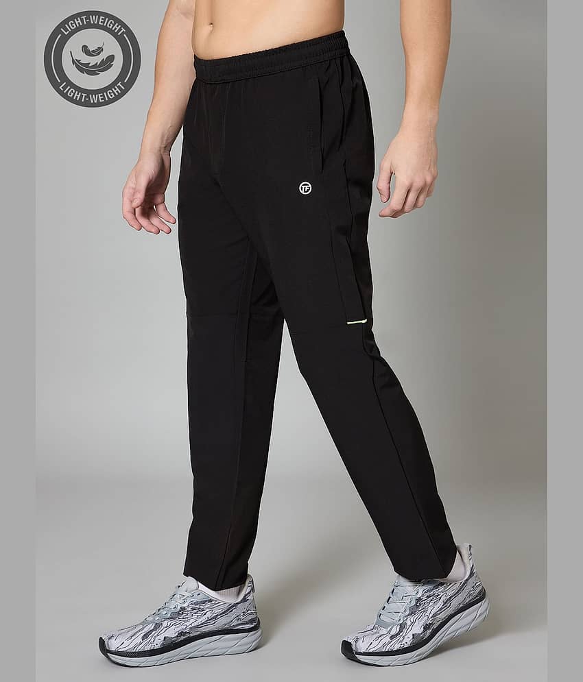 Turnfit Black Polyester Men's Sports Trackpants ( Pack of 1 )