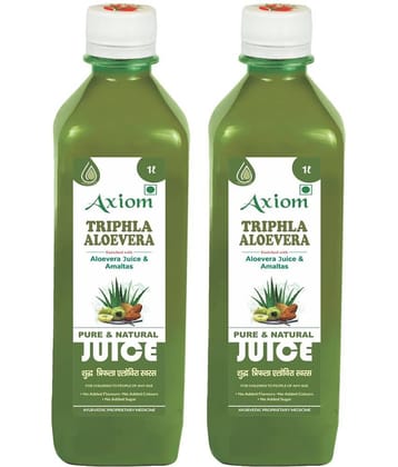 Triphla Aloevera Juice 1000ml (Pack of 2)|100% Natural WHO-GLP,GMP,ISO Certified Product