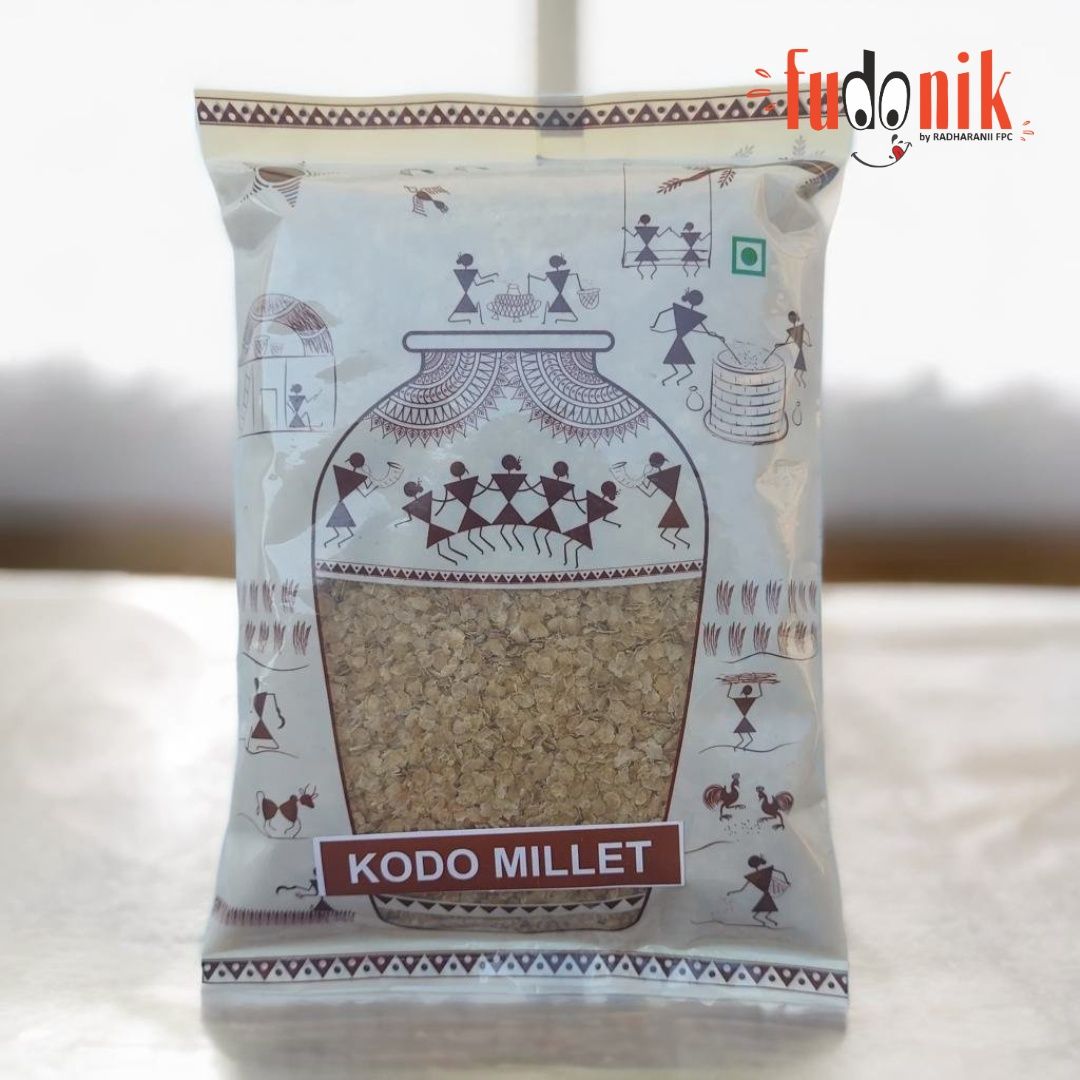 Fudonik Kodo Millet Flakes (Poha) | Premium Varagu Aval | Gluten-Free Breakfast Cereal | High Fiber & Diabetic Friendly