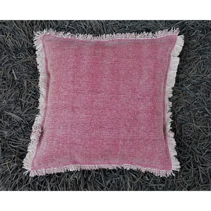 18 " Rugged Cushion Cover 18 "-Pink-18 x 18 inches
