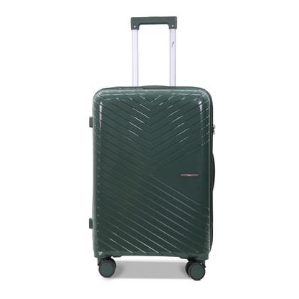 SKYCARRY Specta | Trolley Bag Set of 3 | Durable Hard Shell | TSA Type Lock | Spinner Luggage | 360 Disc Spinner Wheels | Travel Suitcase (27, Forest Green, Large)