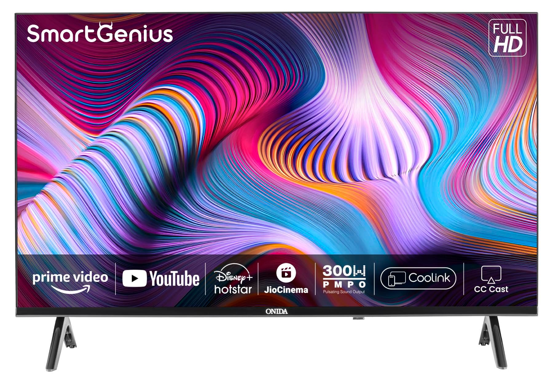 Onida 108 cm (43 inch) Smart Genius Series Full HD Smart LED TV 43ACF Black / 43