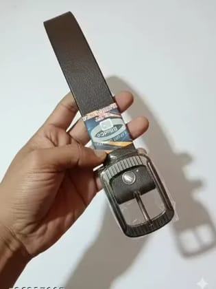 Leather Belt For Men Formal Jean Belts Man Original Branded Buckle Pure chamda ka belt brown colour Leather Belt For Men Formal Jean Belts Man Original Branded Buckle Pure chamda ka belt brown colour