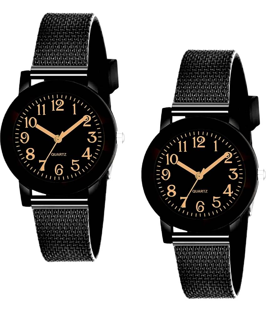 Cosmic - Multicolor PU Analog Couple's Watch