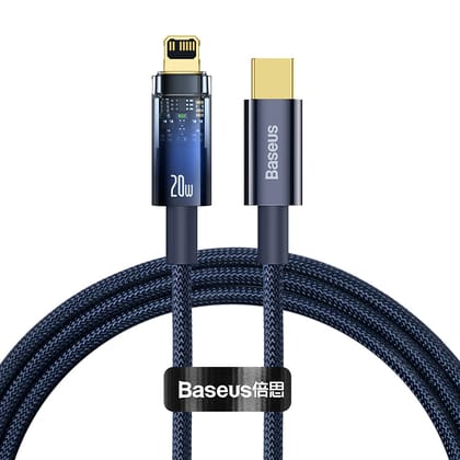Baseus Explorer Series USB Type C - Lightning cable 20W  (CATS000001)-1m / Blue