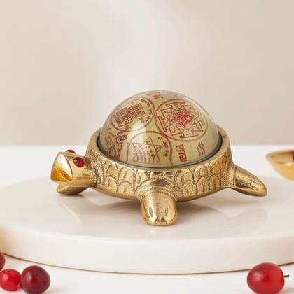 Brass Showpiece Tortoise, Turtle (ZMAS399 A)