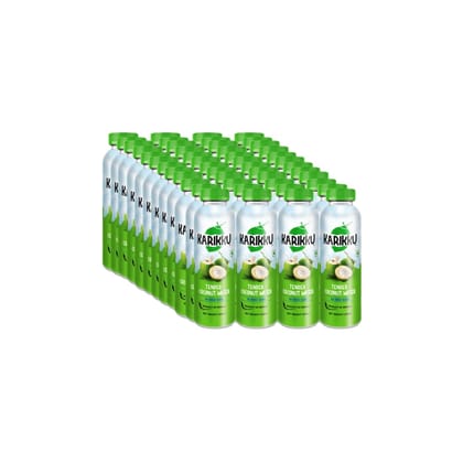 Karikku Tender Coconut Water - Pack Of 48 (each 200 ml) | 100% Natural Electrolyte Drink | Refreshing Hydration, No Added Sugar (Pack of 48)