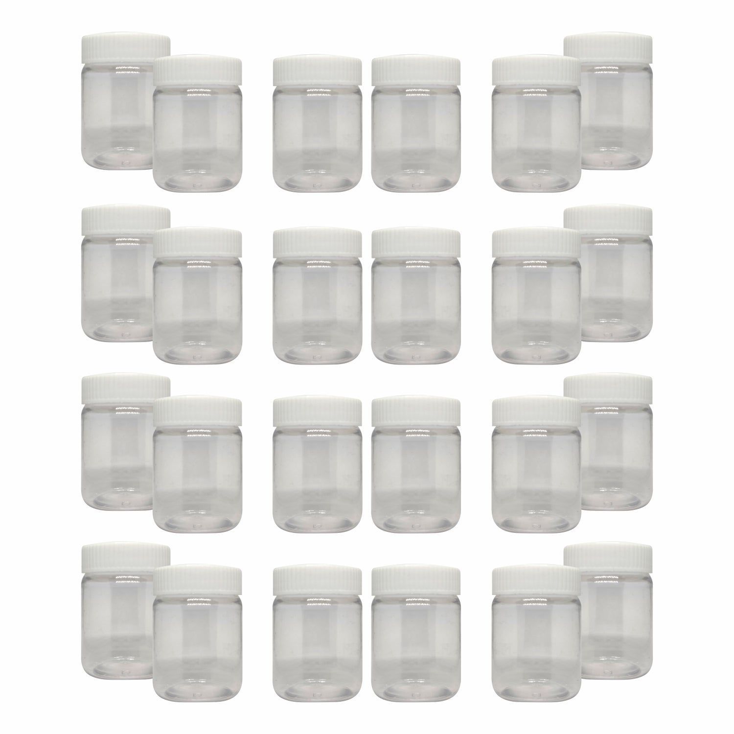 Puramio Round Pet Jar - Each 50 ml (Set of 24)