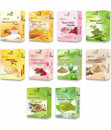 glowious - Skin Toning Face Pack for Normal Skin ( Pack of 10 )