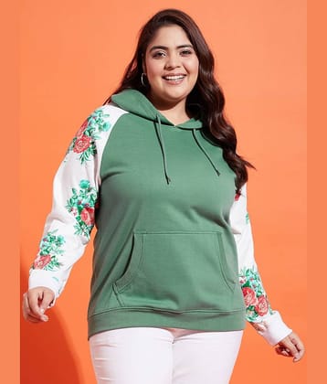 AUSTIVO Fleece Multi Color Hooded Sweatshirt