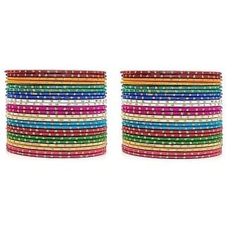 Omsar Jewelry Alloy Bangle Set (Pack of 36)