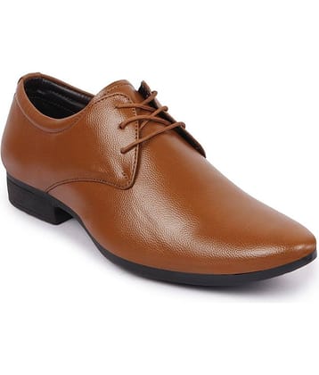 Fausto Tan Men's Oxford Formal Shoes