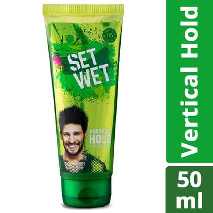 Set Wet Style Vertical Hold Hair Gel, 50 ml Tube