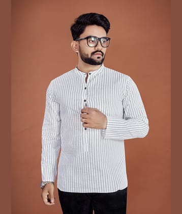 allan peter White Cotton Men's Regular Kurta ( Pack of 1 )