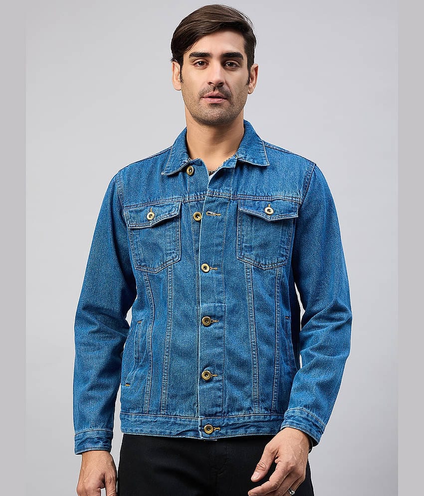 Club York Denim Men's Denim Jacket - Light Blue ( Pack of 1 )
