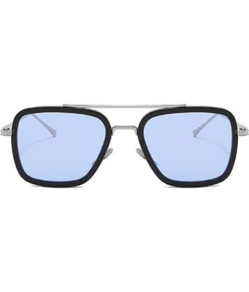 Kanny Devis - Silver Rectangular Sunglasses ( Pack of 1 )