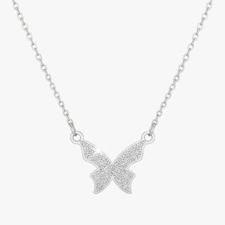 Hallmark Stainless Steel Butterfly Necklace