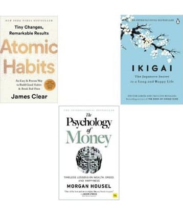 Psychology Of Moneyy + Atomic Habitss + Ikiggai
