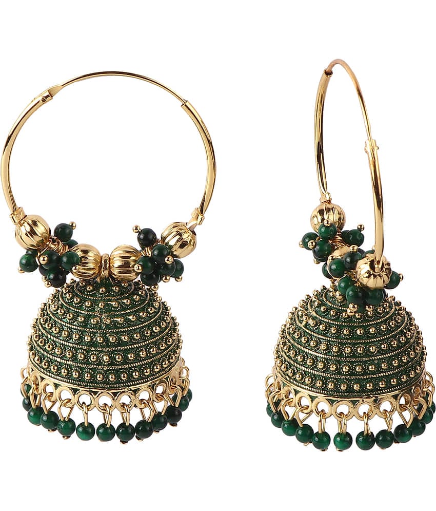 VIKESA Blue Bali Earrings ( Pack of 1 )