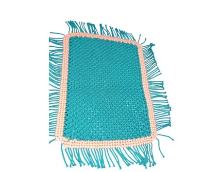 Handmade macrame doormat