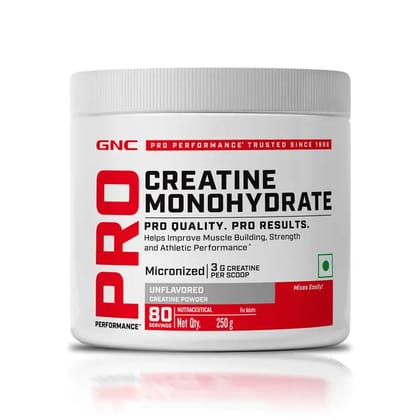 GNC Pro Performance Creatine Monohydrate-250g / Unflavored