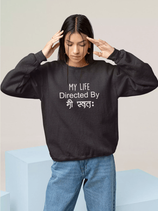 Directed By - Sukhiaatma Unisex Graphic Printed Sweatshirt-XL-44