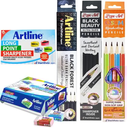 Artline Combo Packs of Back to School Stationery Set - 10 | For Specially Designed for Students