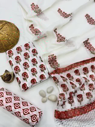 Cotton Suit Mulmul Dupatta