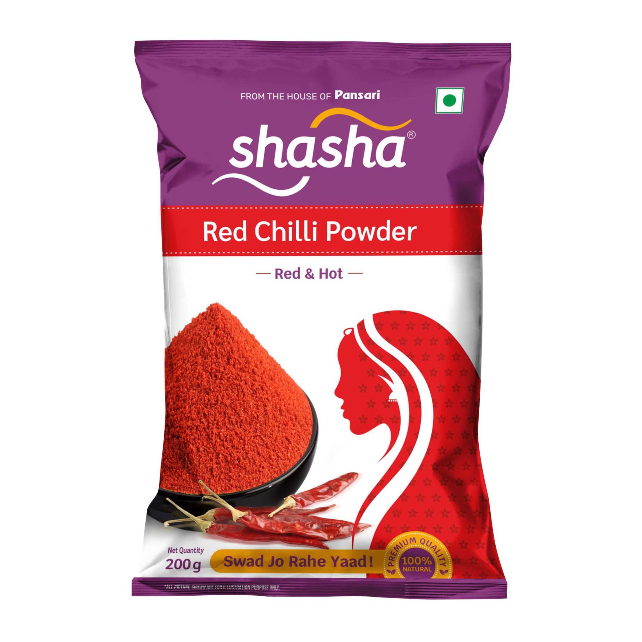 Shasha Powdered Spices – Mirch 200g