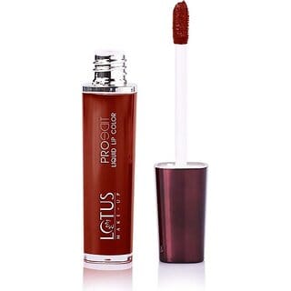 Lotus Make-Up Proedit Liquid Matte Lip Color 8G - Night Fever | With Vitamin E (8 G, Maroon)