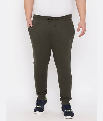 Ardeur - Olive Green Cotton Blend Men's Joggers ( Pack of 1 )