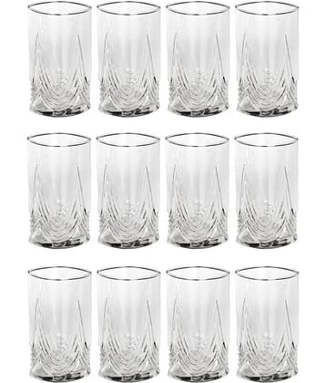 Somil Water/Juice  Glasses Set,  300 ML - (Pack Of 12)