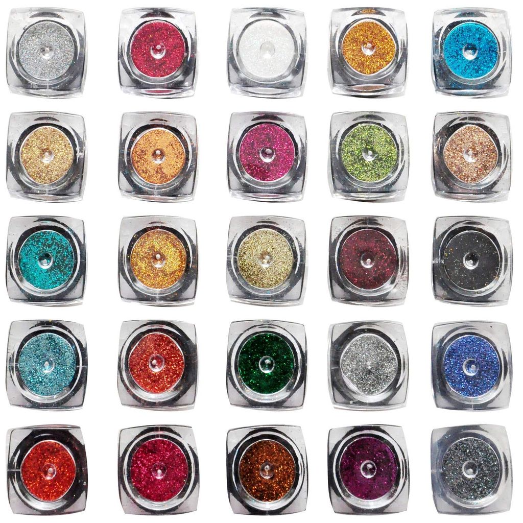 Elecsera Beauty of Witness 25 multi shade Shimmer Glitter 200 g (multicolor) - Makeup - Sets and Kits | Buy online on ZillyBuy