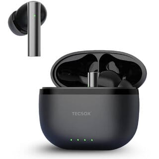 TECSOX Bullet S26 Wireless Earbuds  30H Playtime, Deep Bass, 13mm Drivers, Crystal Clear Sound