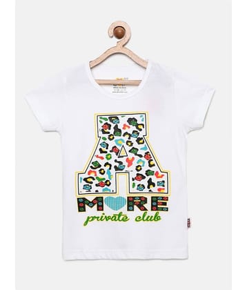 Sinimini Pack of 1 Girls 100% Cotton T-Shirts ( Multi )