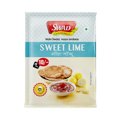 SWAD Delicious Traditional Sweet Lime Pickles and Chutney/ Sweet and Sour Lemon Chatni / Khatti Meethi Nimbo Chatni / Nimbo Slices Khatti Meethi Lemon Pickles and Chutney - 40gm (Pack of 50)