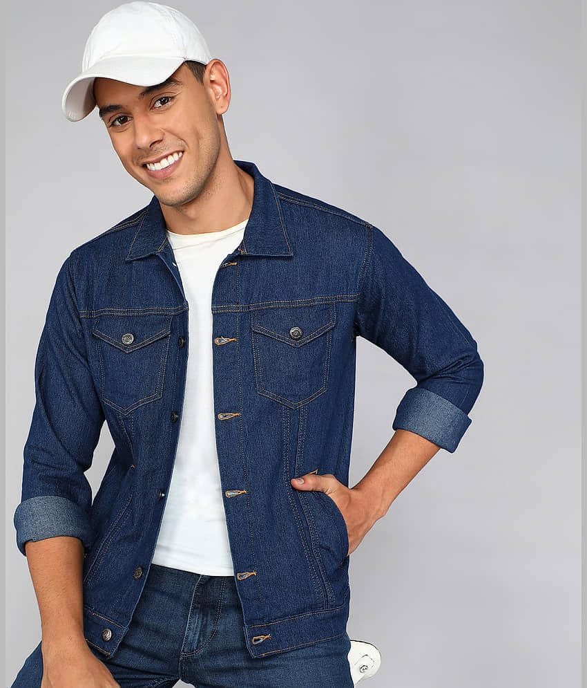 FTX Denim Men's Denim Jacket - Black ( Pack of 1 )