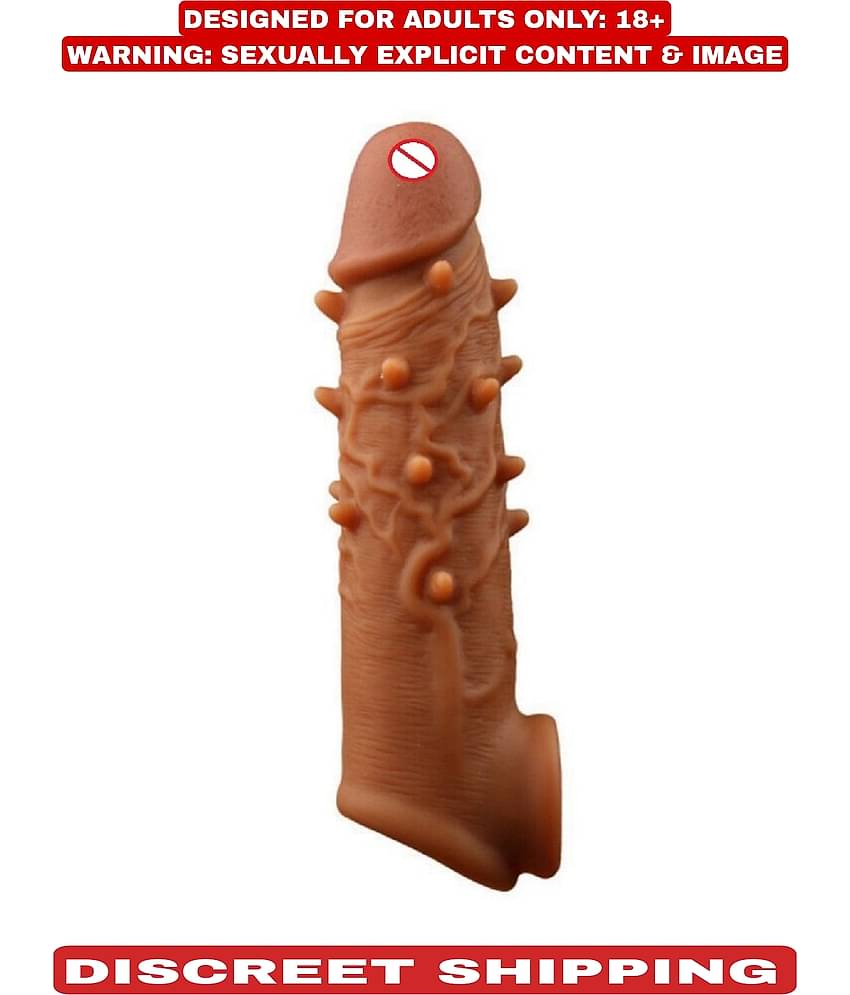 6 INCH PREMIUM QUALITY SILICONE DOUBLE HOLE REUSABLE PANIS SLEEVE FOR MEN BY KAMAHOUSE (LOW PRICE SEX TOY)