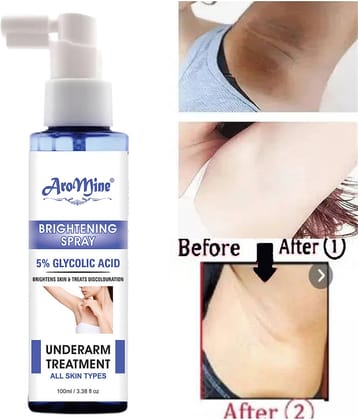 Aromine Underarms Brightening Spray For Whitens & Brighten-100ml