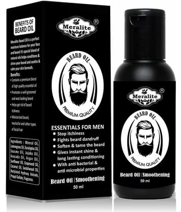 MERALITE - 50mL Promotes Beard Growth Beard Oil ( Pack of 1 )