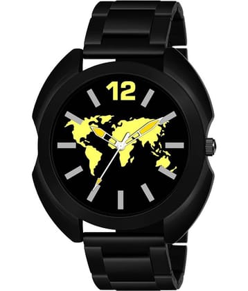 IIK COLLECTION - Black Stainless Steel Analog Men's Watch