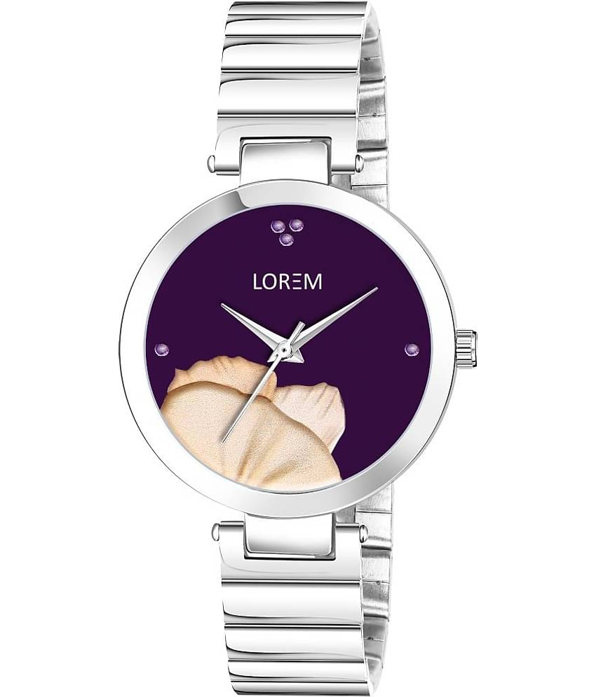 Lorem Silver Metal Analog Womens Watch